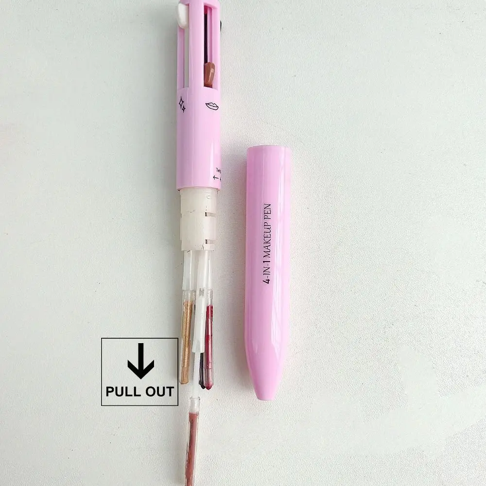 Surligneur outil cosmétique étanche femmes Eyeliner stylo facile couleur tatouage marqueur crayon à sourcils 4 in1 maquillage stylo lèvre Liner stylo