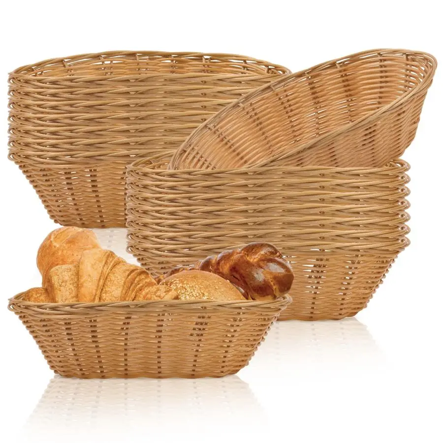 

Овальные корзины, набор из 16 штук, маленькие корзины для фруктов и хлеба, контейнеры для хранения продуктов, корзины для фруктов, маленькие корзины для хранения продуктов