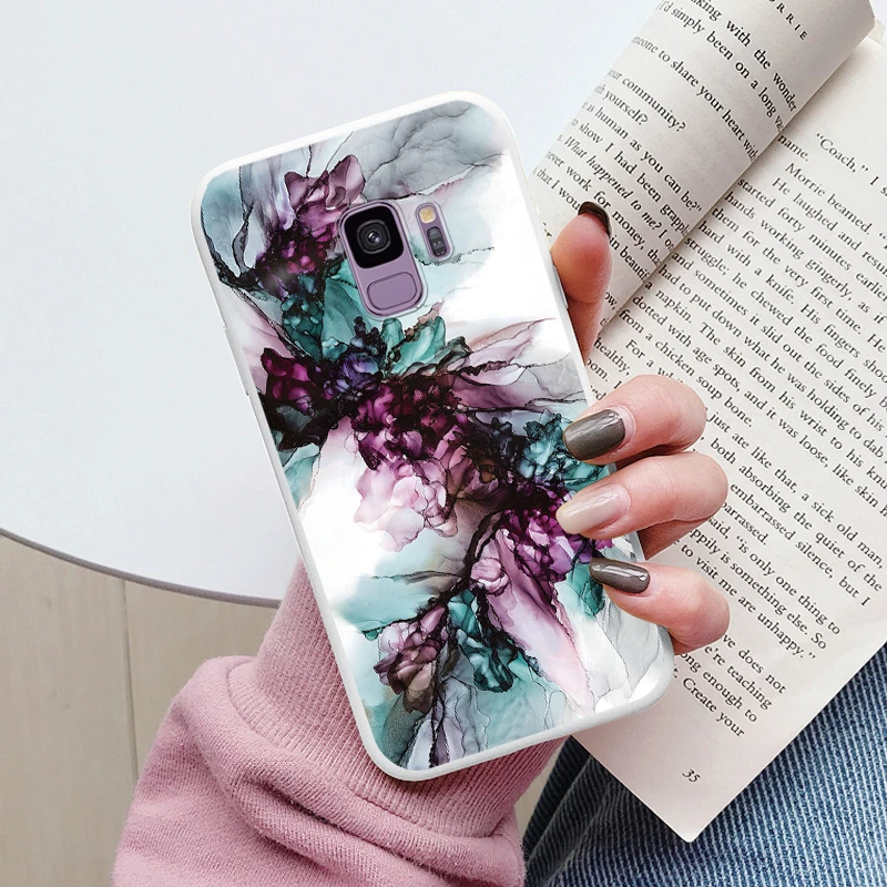 Color Luxury Marble Case For Samsung Galaxy S9 S 9 Plus Fundas Soft Silicone Protection Back Cover For Samsung S9 Shockproof Bag