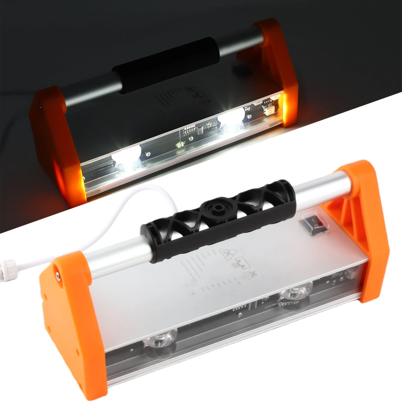 Wall Polishing Lamp 26W 2200LM Wide Angle Double Head Wall Sanding Acceptance Lamp for Decoration Painting Wall Acceptance Lamp
