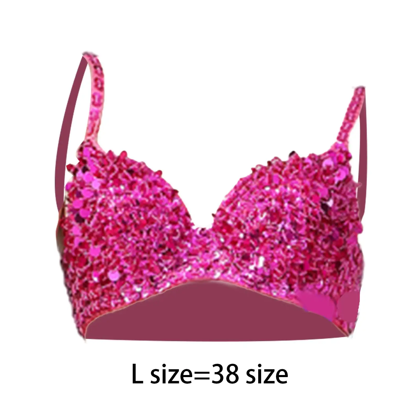 Sequin Corset Glitter Costume Crop Top Bra for Club Rave Party Festival Stage