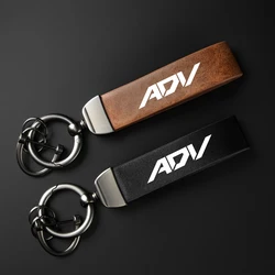 For Honda ADV350 ADV 350 ADV 150 ADV150 High-Grade leather Motorcycle Accessories Keychain Holder Keyring