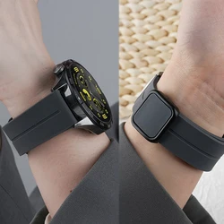 20mm 22mm Strap for Samsung Galaxy Watch 6/4/5 Pro/Classic/Gear S3/Active 2 Silicone Magnetic Buckle Sport Huawei GT 2 2e 3 Band