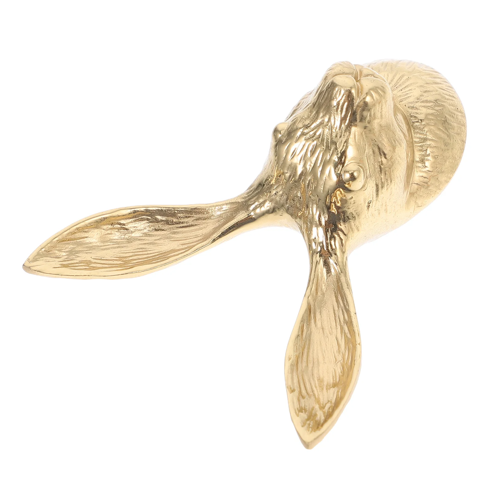 

Rabbit Head Drawer Knobs Pulls Brass Copper Bookcase Handle Adorable Animal Furniture Cabinet Wardrobe Nursery Cute Rabbit Shape