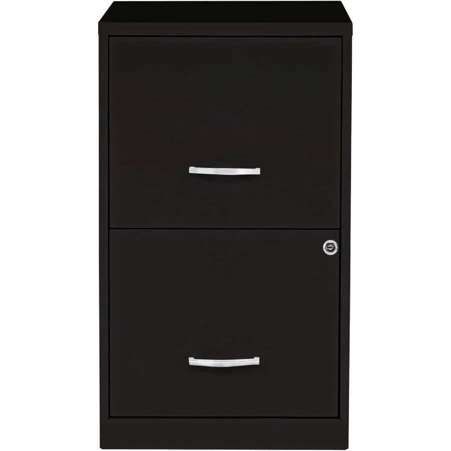 2-Drawer Locking File Cabinet, Pre-Assembled Steel Storage for Home Office, Space-Saving Design