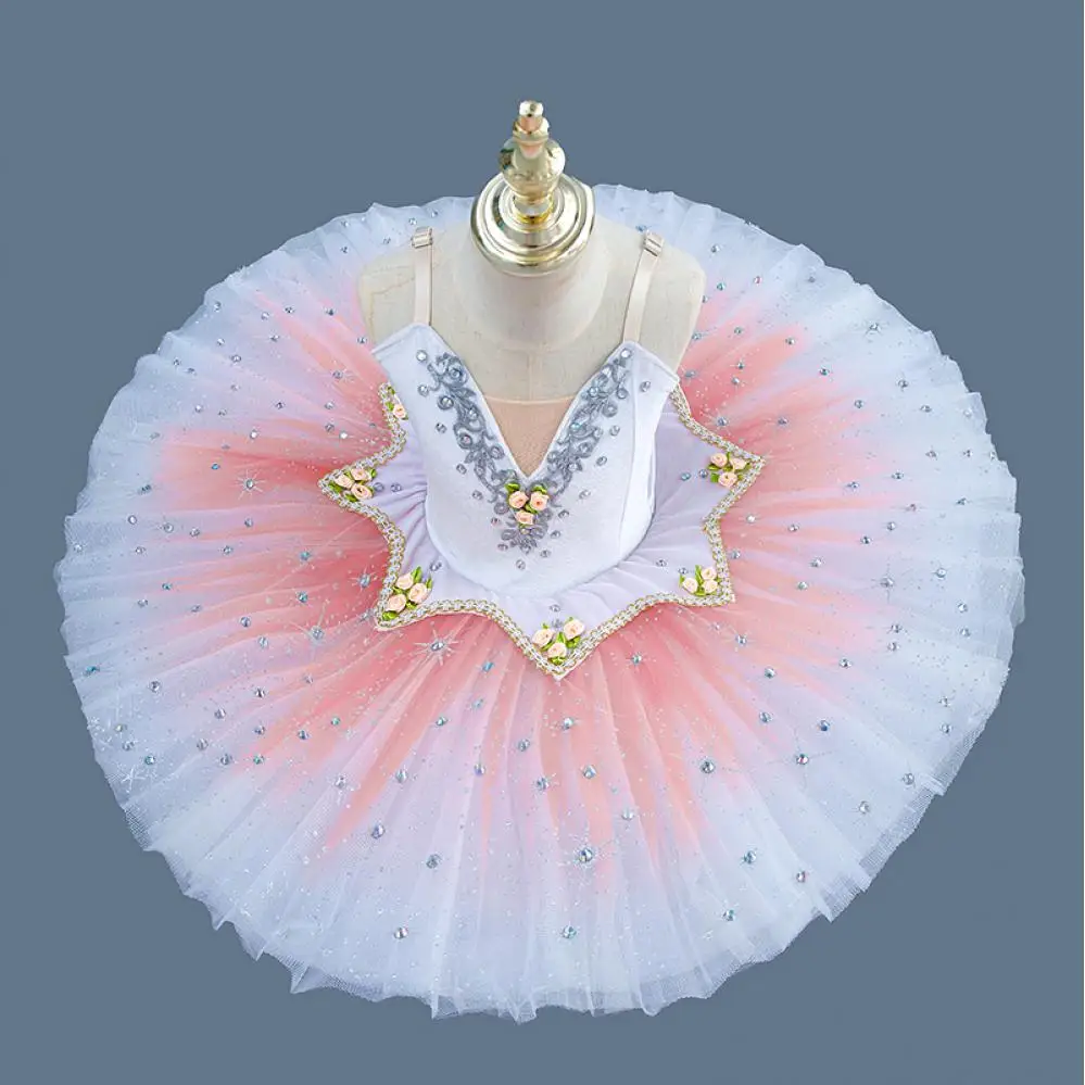 

Ballet Dress For Kids Girls White Professional Ballet Tutus Performance Dance Ballerina Children's Clothing Party Dresses Woman