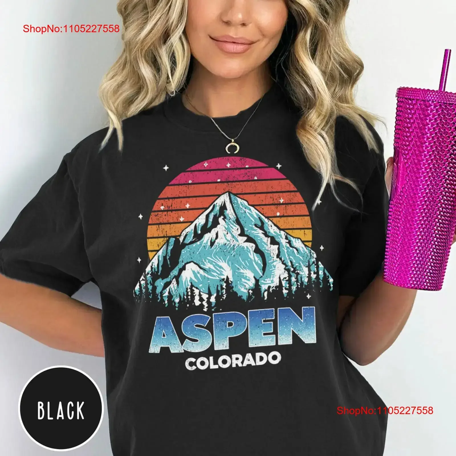 Aspen T Shirt Ski Colorado Sweater Winter Bachelorette Apres Trip Crewneck ResorT vintage Washed streetwear Comfortable Casual