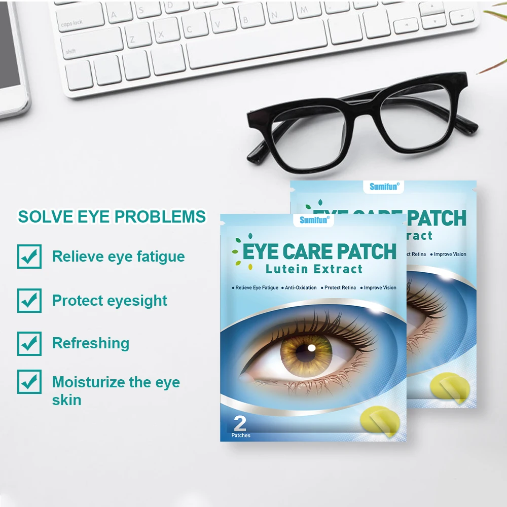 20Pcs/box Sumifun Herbal Eyesight Patch Natural Eye Mask Relieve Eye Fatigue Myopic Amblyopia Improve Pseudomyopia Eye Sticker