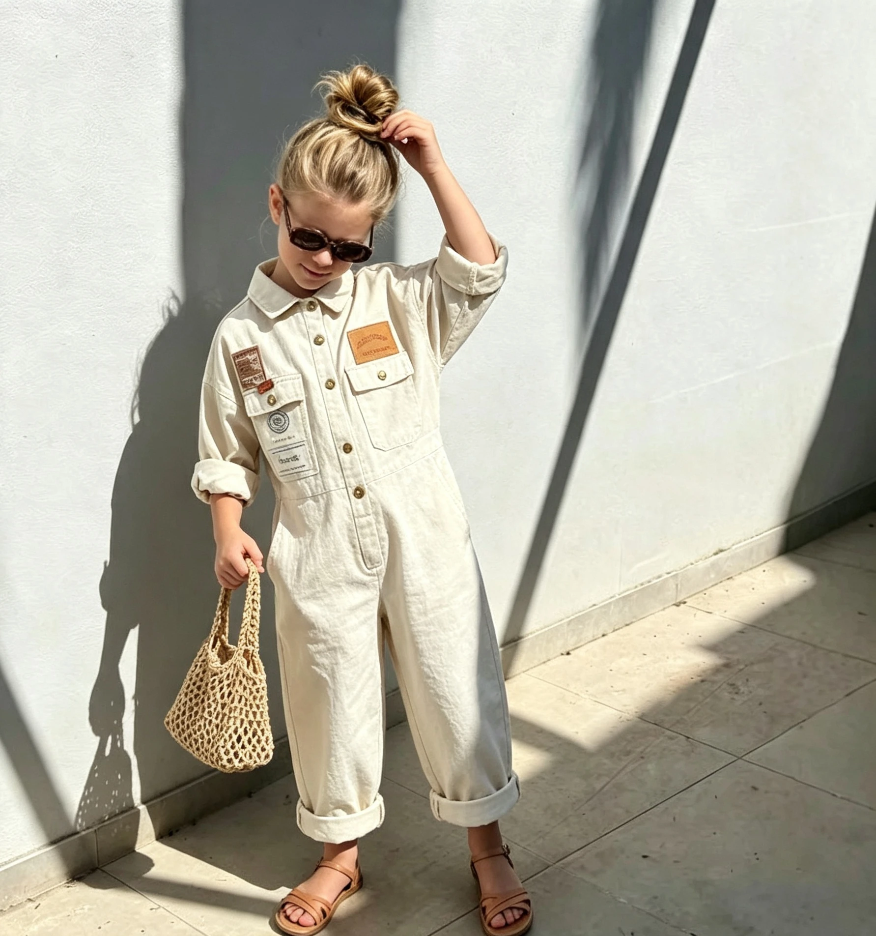 Korean Children's Clothing 2026 New Boys and Girls Handsome Pants Spring Autumn Design Sense Fashionable One-piece Work Pants