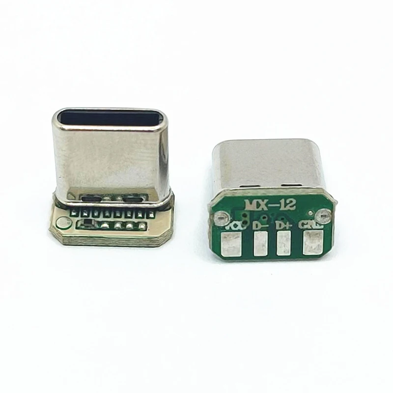 1 قطعة نوع C لوحة التوصيلات العمودية 4 سلك لحام بيانات الفرقة PCB USB مجلس ذكر رئيس موصل