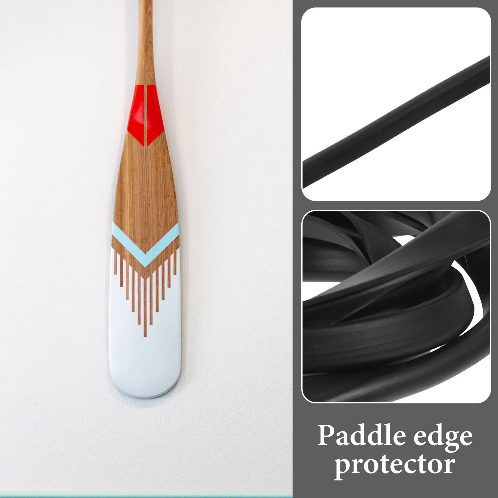 

Carbon Paddle Protective Strip 1M Black PVC Durable Lightweight SUP Surfboard Accessories Cuttable Edge Protector Water Sports
