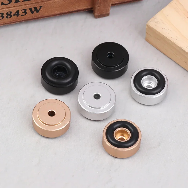 1/4 Uds pies amplificadores 20*8MM pies amplificadores de aleación de aluminio amortiguador almohadillas amplificador Base pies almohadilla para altavoces amplificador de CD