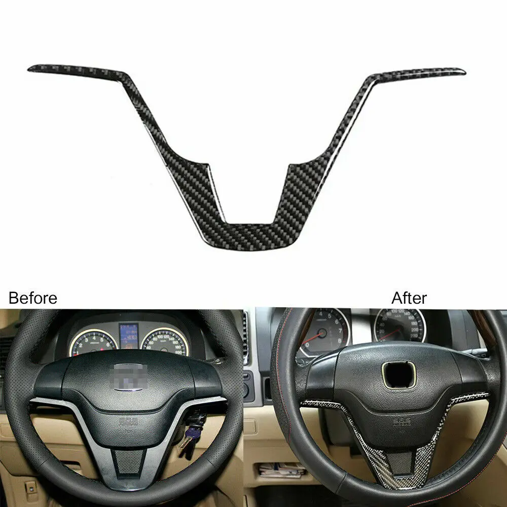 

Накладка на внутреннюю панель рулевого колеса из углеродного волокна для Honda CR-V CRV 2007-11