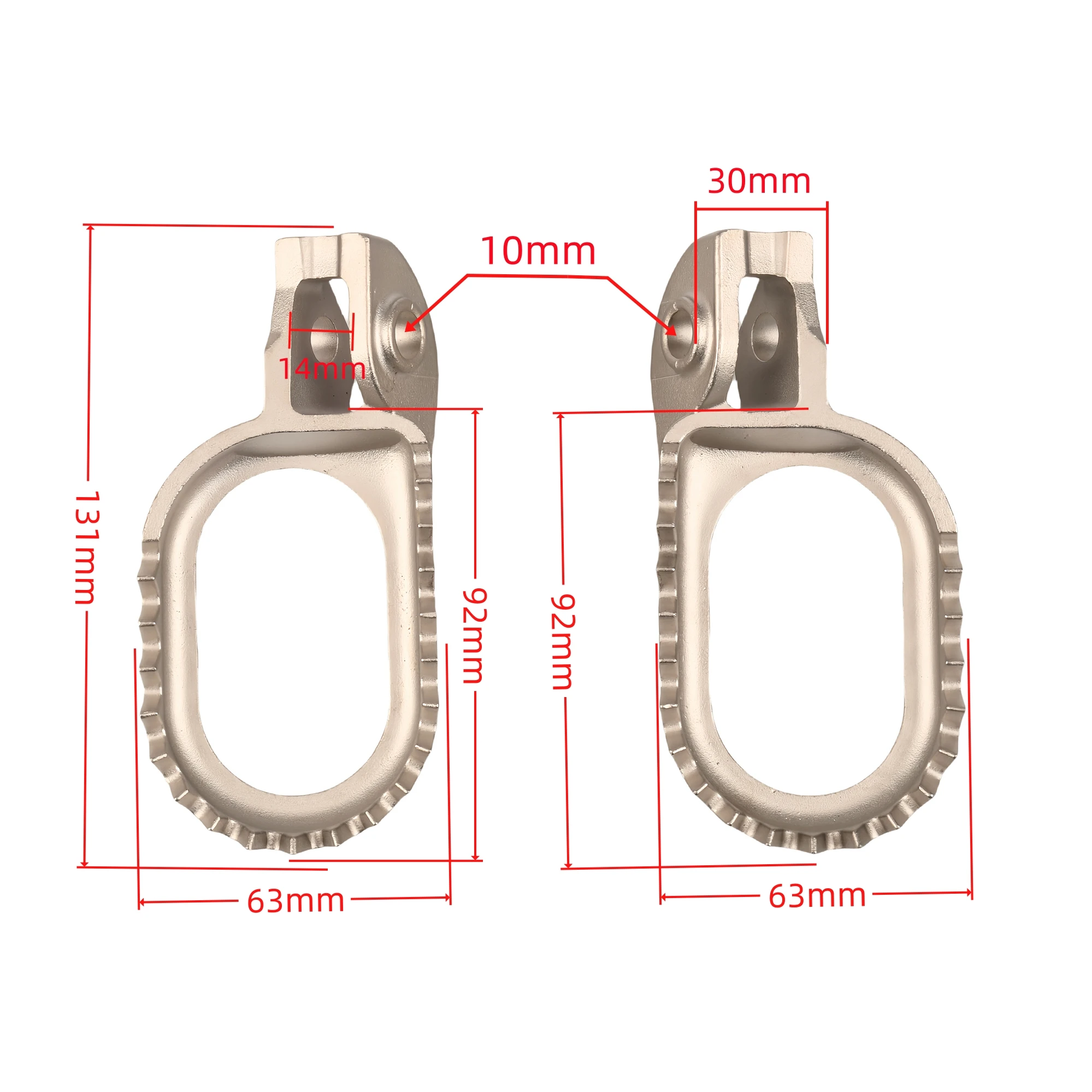 For KTM 125-500 XC XCF SX SXF EXC EXCF XCW For Husqvarna 125-501 TE FE FC 2017-2023 Motorcycle Move back 3MM Foot Pegs Footrest 3