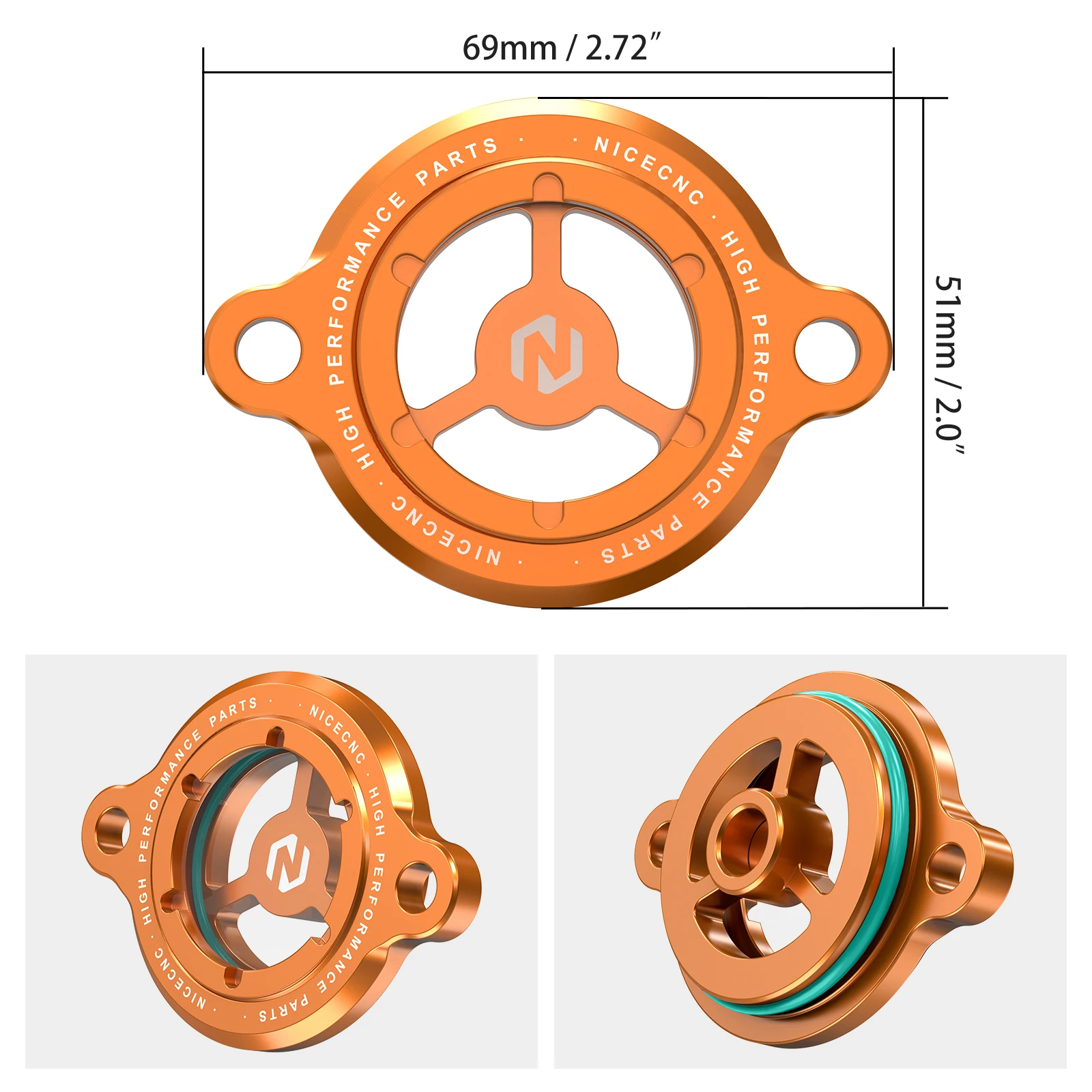 Motorölfilterschutz-Abdeckkappenstopfen für KTM 390 250 Adventure 2021–2023, Duke 125 200 250 390 RC 125 200 390 2017–2023 2022 – Detail 2