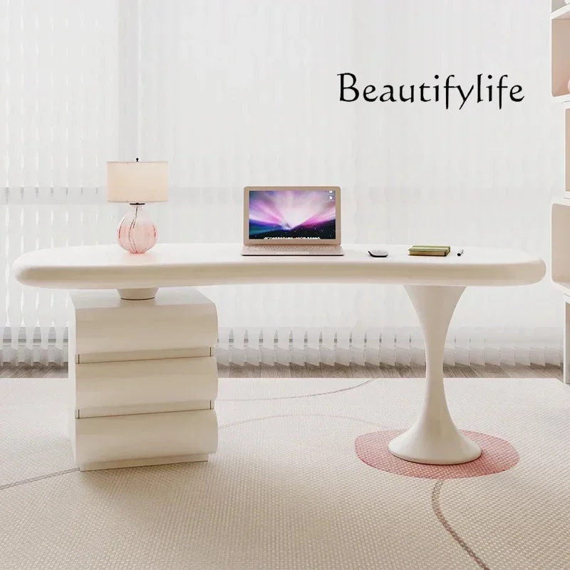 

N Minimalist desk study home desk light luxury modern high-end solid wood bedroom computer desk