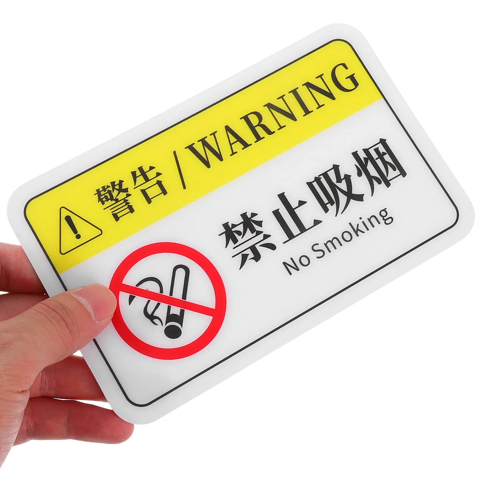 Aufkleber Warnung Innen Räuchernde Etiketten Mechanisches Anti-Raucher-Autozubehör Dies