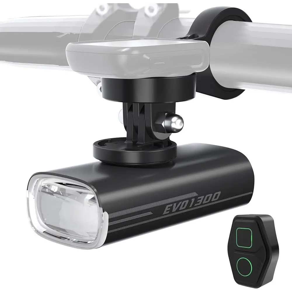 

1300 Lumens Waterproof Bicycle Headlight, USB-C Rechargeable Front Light for Night Riding