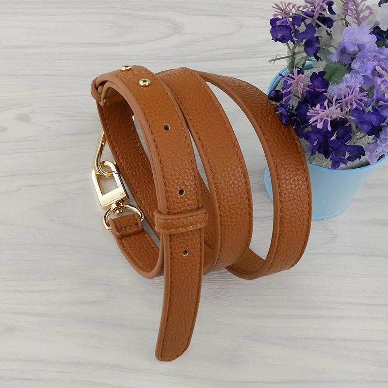 Women's Wide Shoulder Strap Small Narrow Bag Accessories Crossbody Single Shoulder Simple Bag Strap Adjustable Lychee Pattern