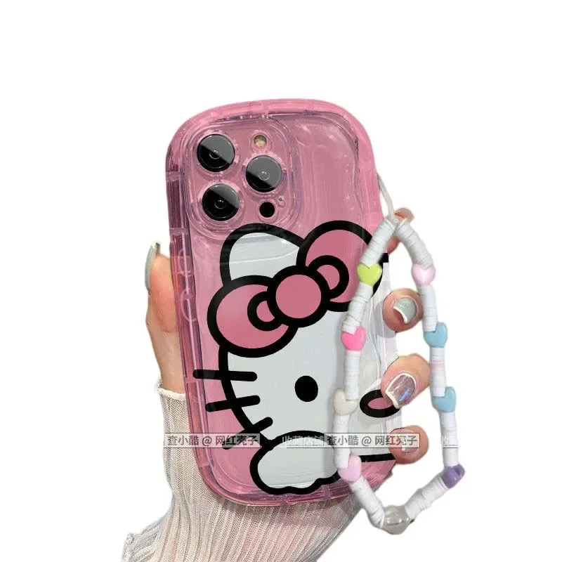 Miniso Sanrio funda suave para teléfono, Hello Kitty Kawaii, para Iphone 14, 13, 12, 11 Pro Max, funda esmerilada inastillable, regalos de cumpleaños