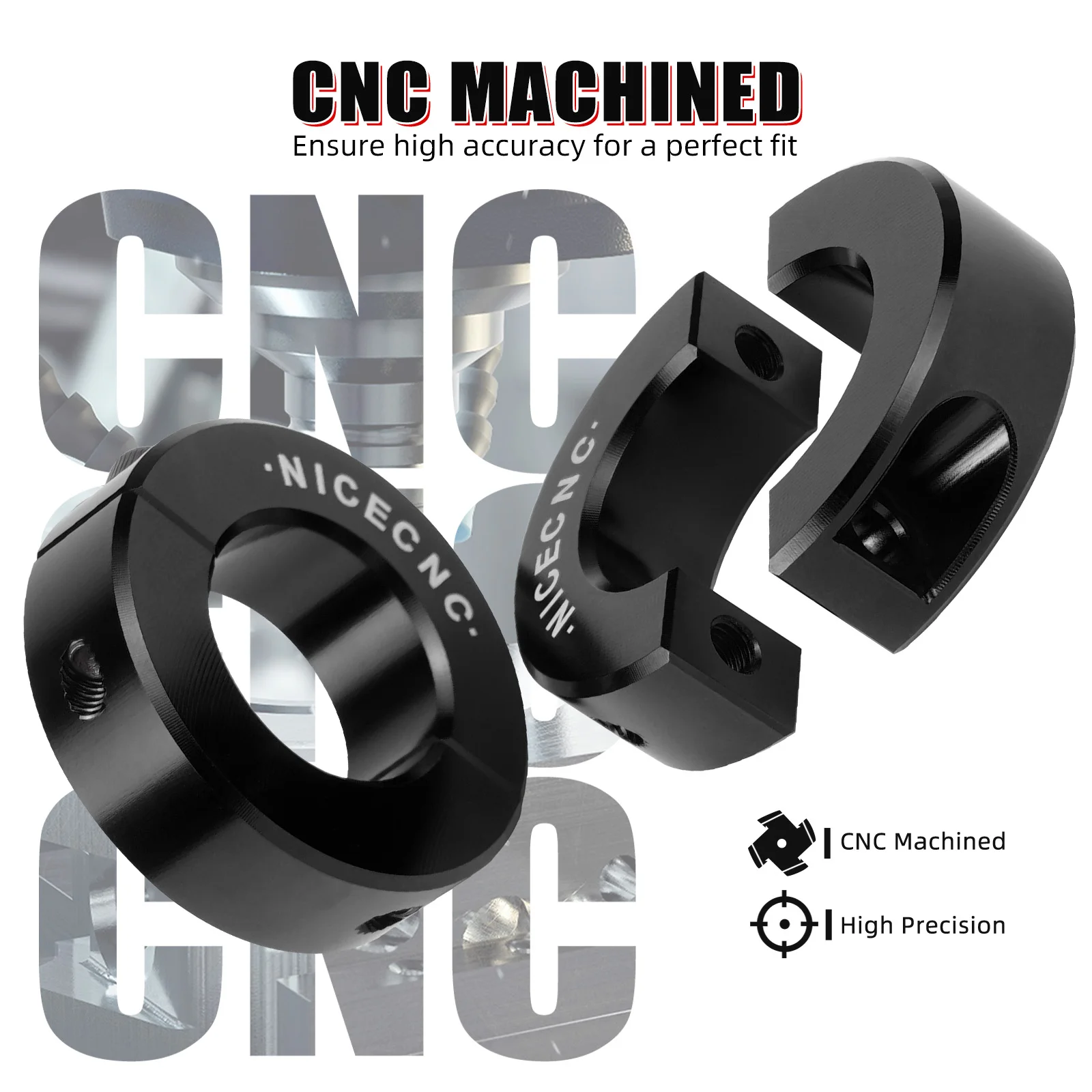 

NICECNC 2 Pcs UTV X3 Rear Sway Bar Clamping Collar For Can Am Maverick X3 Max R 4x4 Turbo DPS 2017-2019 900 HO 4x4 DPS 2018