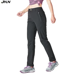 JNLN-pantalones de acampada para mujer, pantalones impermeables de secado rápido para senderismo, Trekking, escalada, correr, deportes al aire libre, montaña, Verano