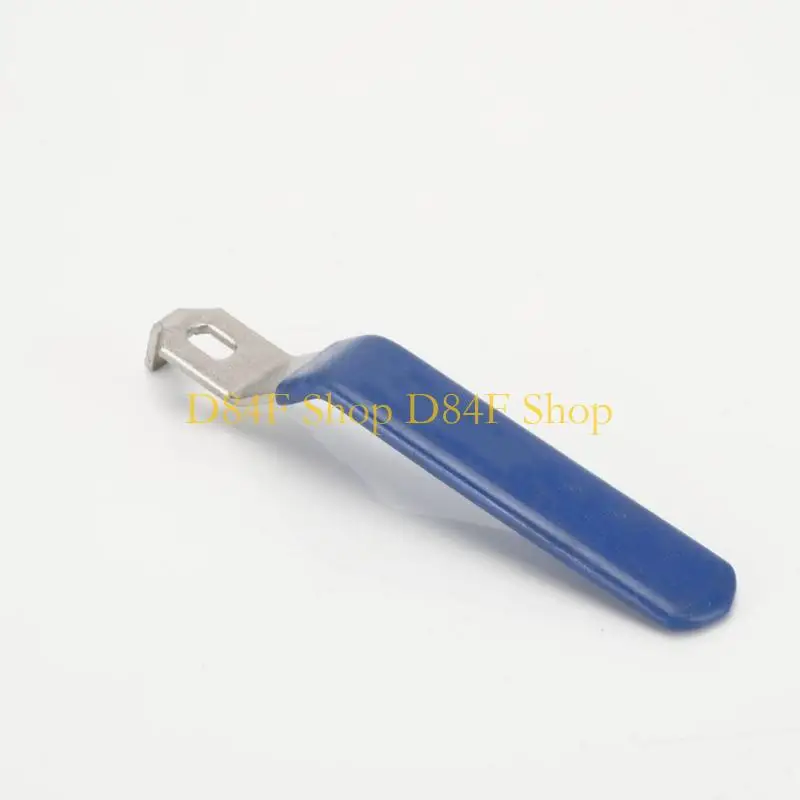 D84F Blue Rubber Coated Ball Valves Handle 201 Nonrust Steel Valves Handle Grip For Smooth Operation In Plumbing Systems