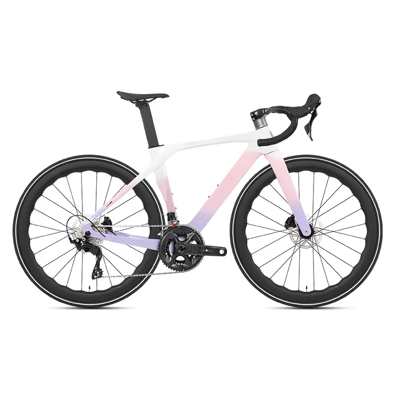 

Карбоновый велосипед для гонок на время 700C, 12 скоростей, с гидравлическими дисковыми тормозами, аэродинамический гоночный велосипед