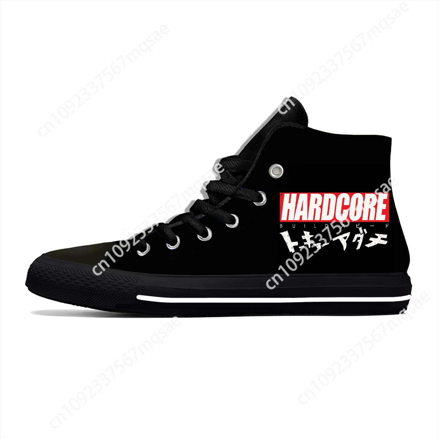 Zapatillas deportivas transpirables para hombre y mujer, zapatos informales, diseño novedoso, diseño de música Hardcore