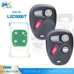 KEYECU muslimless Keyless Entry Remote Key Fob Cadillac CTS SRX 2003 2004 2005 2006 2007, per Chevrole Cavalier 2000-2005