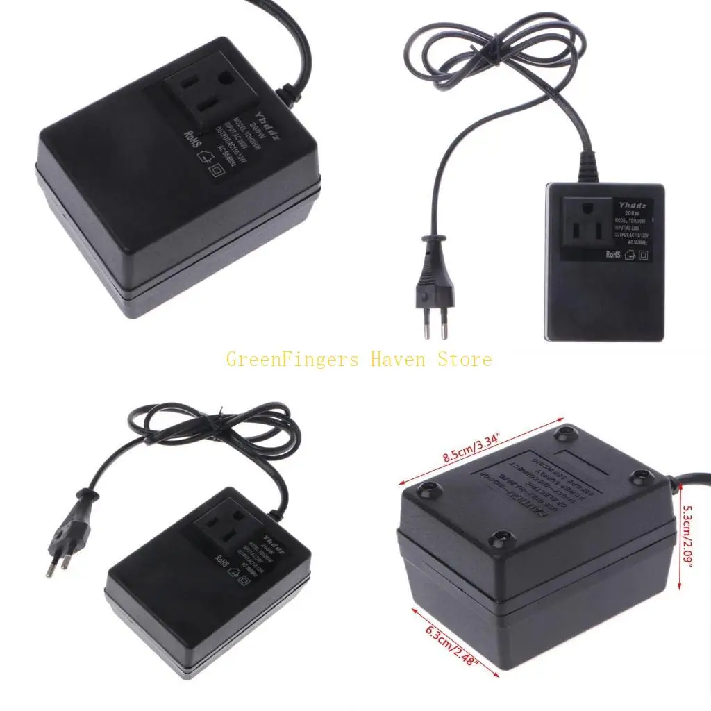 

F68D 200 Вт AC 220V в 110 В Перевод трансформатора преобразовать адаптер eu Power Power Power Power