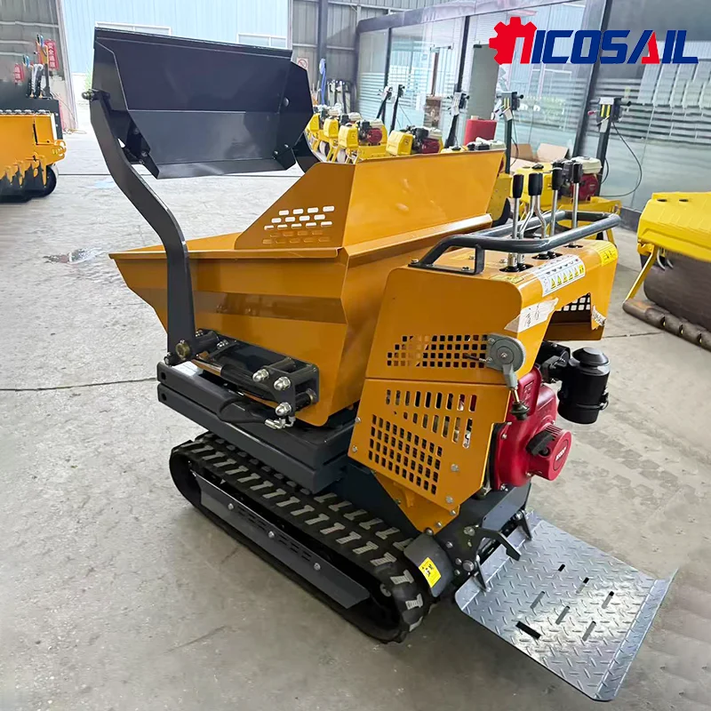 شاحنة قلابة هيدروليكية عالية الطرف صغيرة شاحنة قلابة مجنزرة الموردين