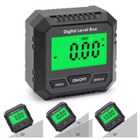 Portable Digital Angle Gauge Magnetic Protractor Inclinometer Angle Finder Mini Digital Level Box Backlight Angle Measuring Tool
