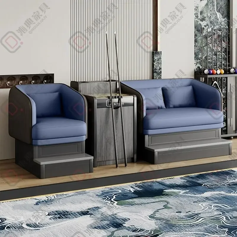 Simple modern billiards room special viewing chair Billiards room sofa booth coffee table combination set can be customized