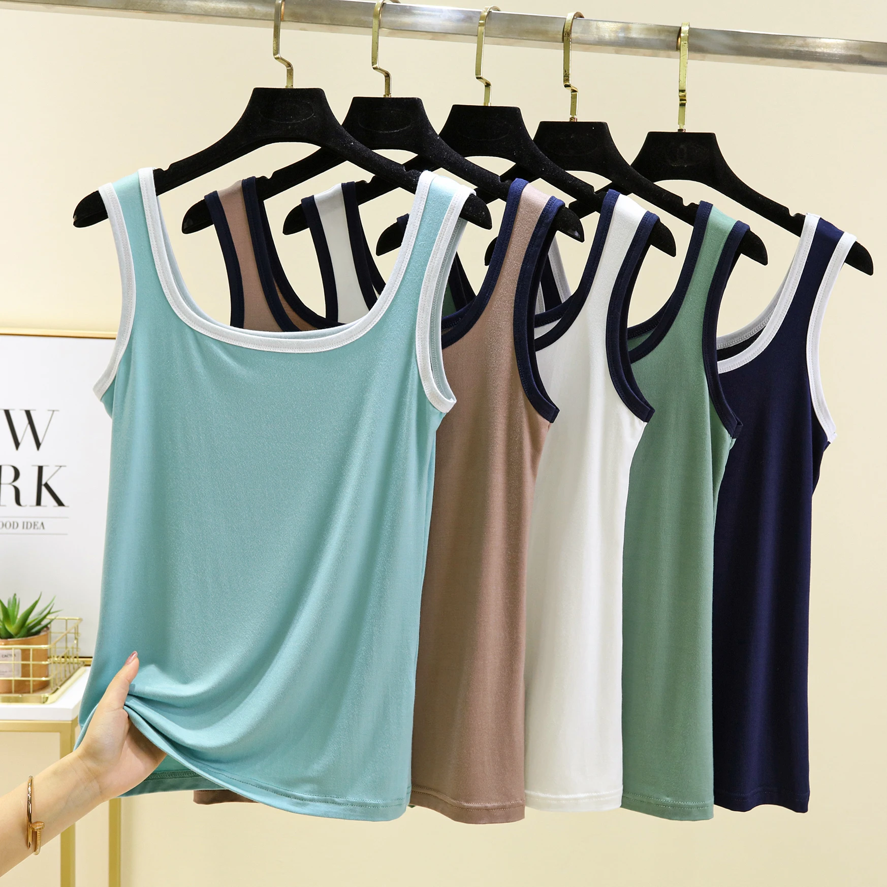 Canotta modale in seta di ghiaccio da donna primavera estate ort Sve Bal gilet dimagrante capispalla casual confortevole traspirante