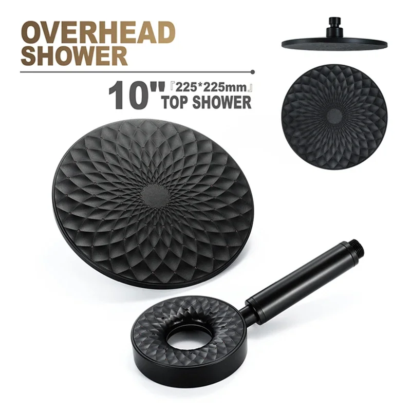 ABS Donut Handheld Shower 3 Spray Models Rain Shower Head Adjustable Automatic Cleaning Head Top Spray Bathroom Accessories