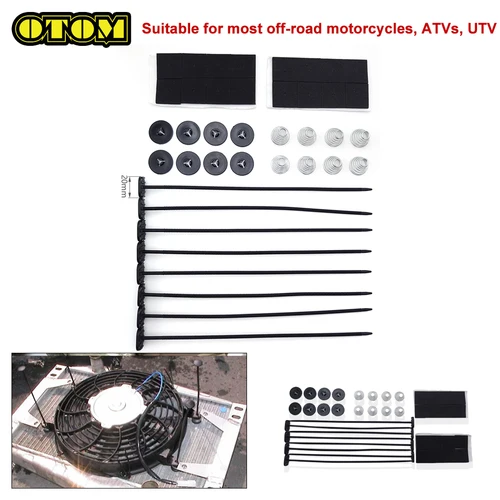 Kit de soporte Universal para ventilador de radiador de motocicleta, correa de montaje fija para KTM HUSQVARNA HONDA YAMAHA KAWASAKI ATU UTV
