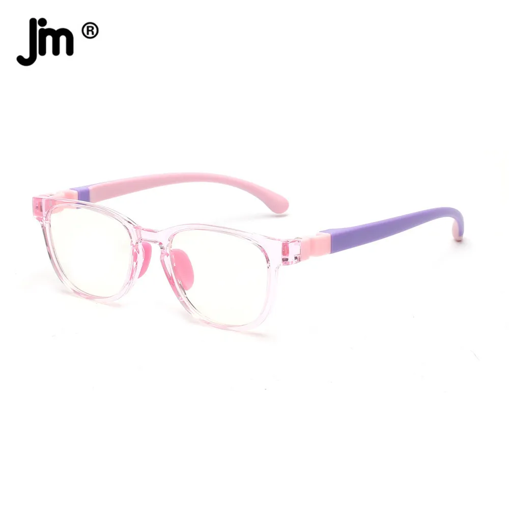 

JM Square Children Anti Blue Light Blocking Glasses Kids Boys Girls TR90 Detachable Legs Computer Gmaing