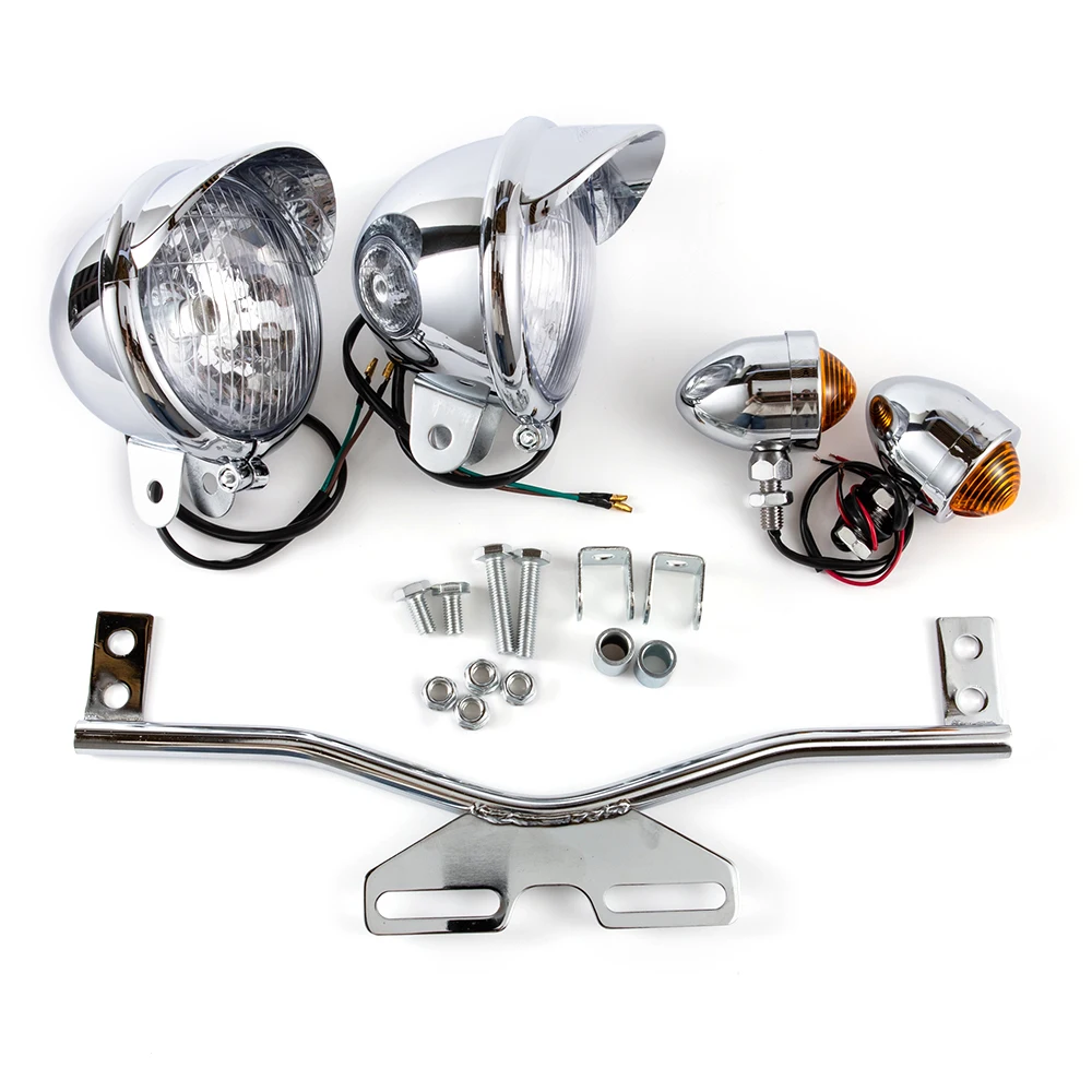 Motorcycle Fog Passing Lights Bar Turn Signals For Yamaha V-Star XVS 650 950 1100 1300 Custom Silverado Road Star XV1600 Bobber