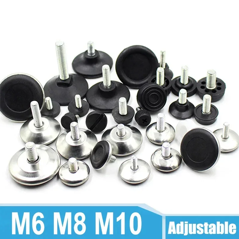 

4Pcs Furniture Table Chair Sofa Leg Feet Adjustable Leveler Glide Slide Pad M6 M8 M10