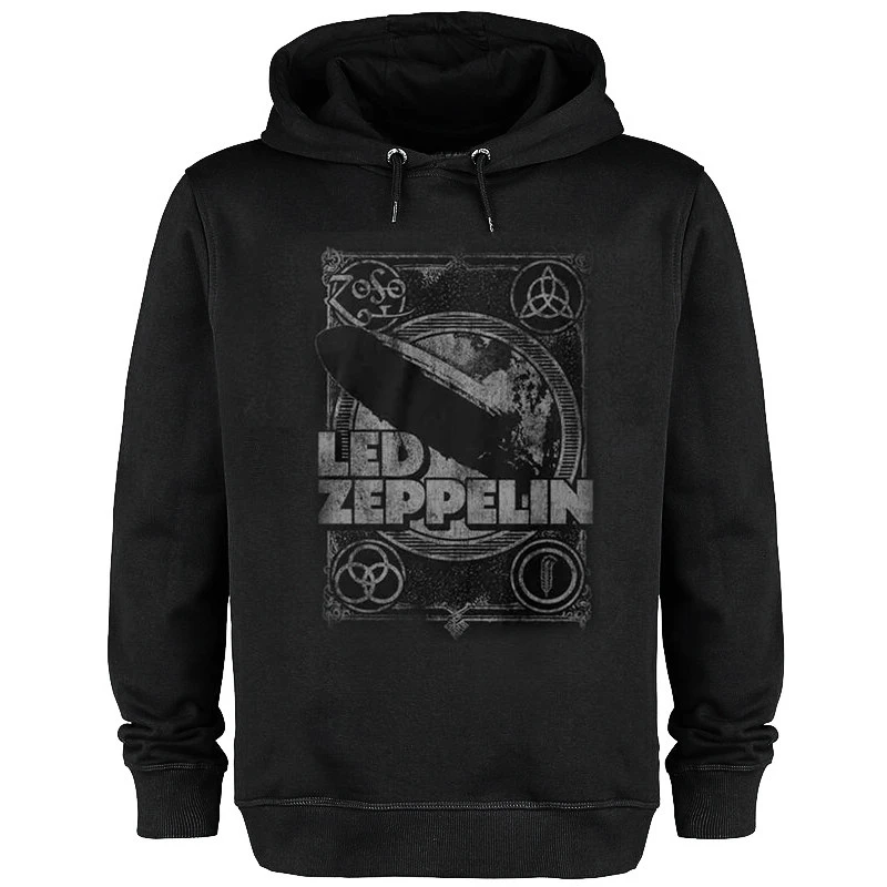 2026 Winter- und Herbst-Hoodie für Männer und Frauen - Led Zeppelin Band Rock Punk Kapuzenpullover Jacke