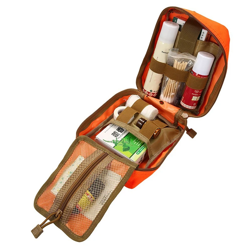 Imagem -03 - Pessoal Kit de Primeiros Socorros Bolsa Sobrevivência Emergência Pacote de Cintura ao ar Livre Camping Caça Tático Edc Pouch