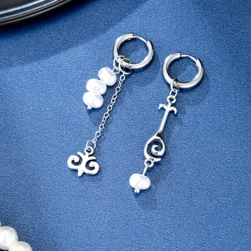 Retro Pearl Pendant Drop Earrings For Women Personality Tassel Earrings Jewelry Gifts