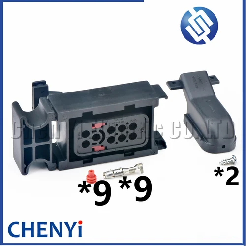 Imagen 1 del producto Conector impermeable automotriz de 9 pines VP44 VP30 enchufe de arnés de cables de bomba diésel 965734-4 865737 965736 965739 965738-1 para BOSCH