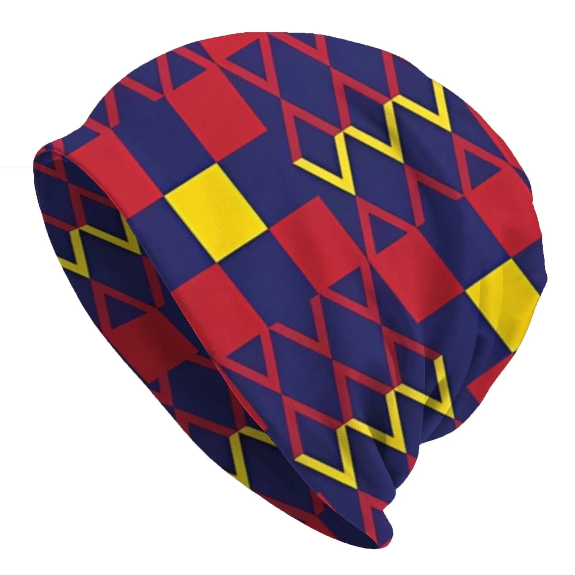 Superb Vibrant Ghana Pattern Thin Caps For Men Women Ghanian Kente Cloth Beanies Ski Caps Soft Bonnet Hats Skullies Beanies Hat