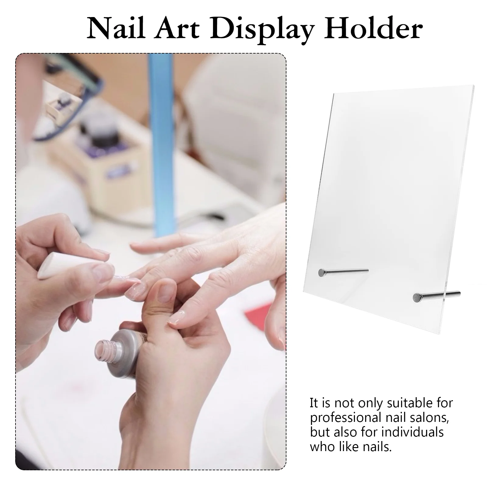 Nail Display Board Manicure Rack Salon Boards Work Tips Color Card Stand Holder Fake Nails