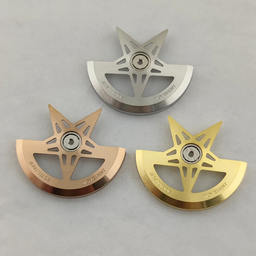 NH35 Movement Rotor Hammer Gold Rose Pentagram for NH36 NH38 NH39 NH35 Movement Oscillating Weight Hammer Rotor