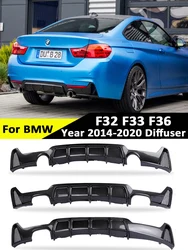 M Performance Diffusore posteriore Lip Spoiler Gloss Nero Fibra di carbonio Look MP Diffusore per BMW Serie 4 F32 F33 F36 2014-2020