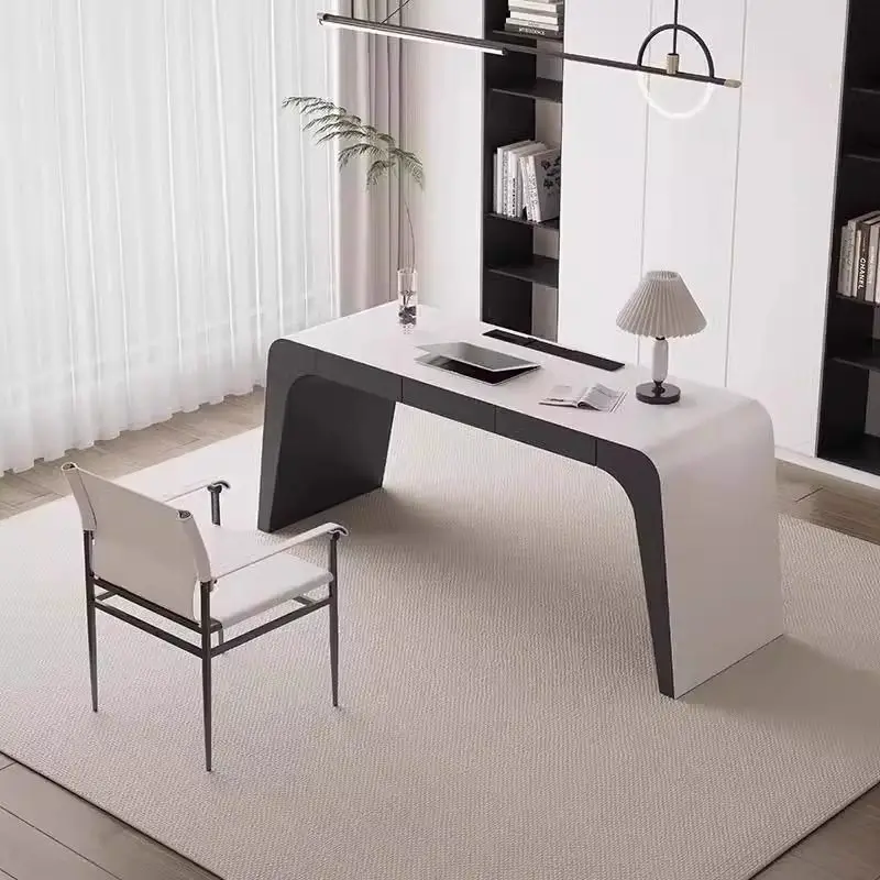 

Stand Designer Office Desk White Organizer Modern Portable Executive Desk Corner Study Mesa Para Computador Office Furniture