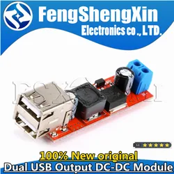 LM2596 Dual USB Output DC-DC Step Down Buck Power Module 9V/12V/24V/36V to 5V USB 3A for Vehicle Charger WAVGAT